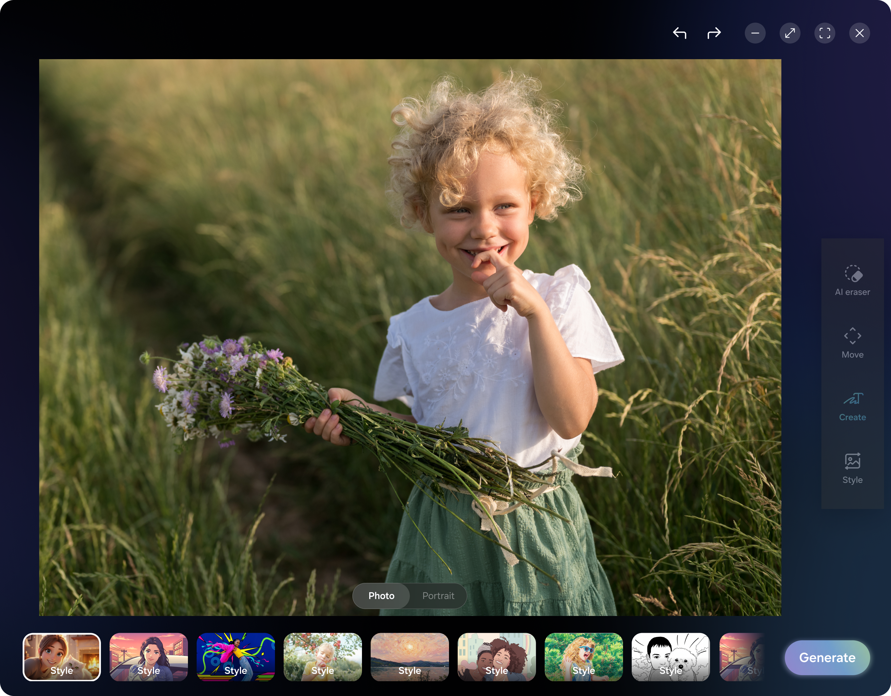 Large screen UX – Photo Style